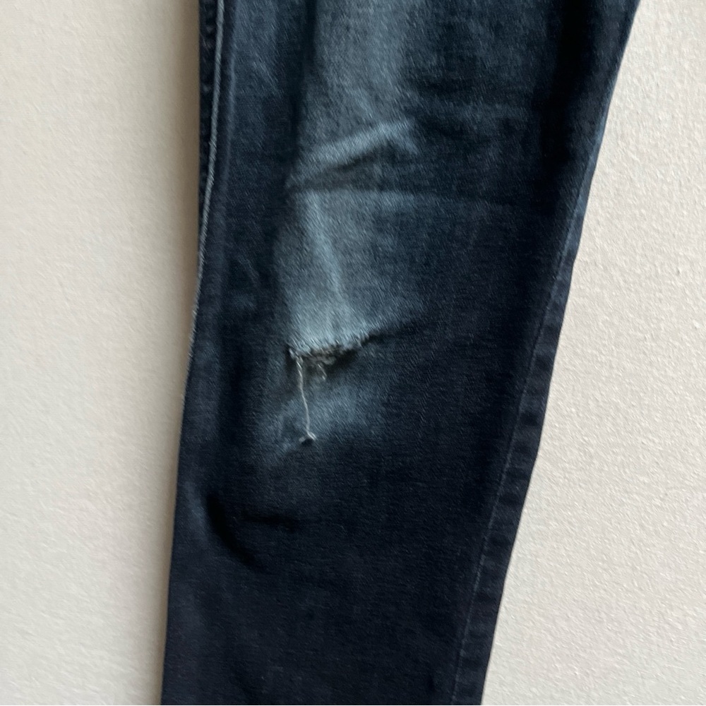 Mother The Rascal Dark Blue Women's Distressed Slim fit Jeans Sz 27 - Picture 14 of 15